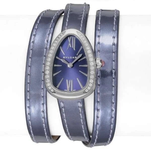BVLGARI SPS27C3SDL/4T Women's Leather Belt