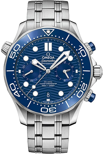 Omega Seamaster Diver Chronograph Automatic Chronometer Blue Dial Men's Watch 210.30.44.51.03.001 - MS TR JAPAN 