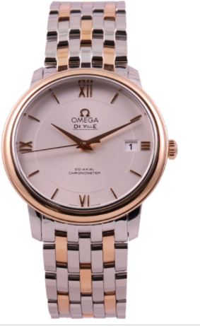 Omega De Ville Prestige Co-Axial Silver Dial Mens Watch 424.20.37.20.02.002