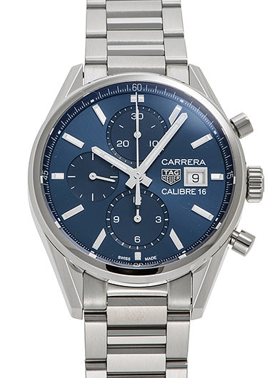 Tag Heuer Carrera Blue Dial Men's Chronograph Watch CBK2112.BA0715 - MS TR JAPAN 